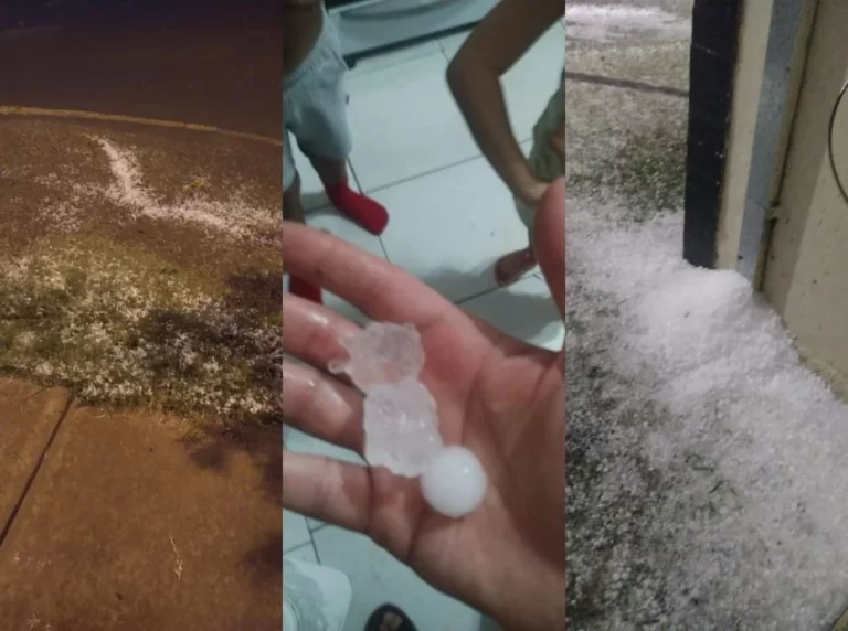 Tormenta de piedra y viento golpea la ciudad de San Luis