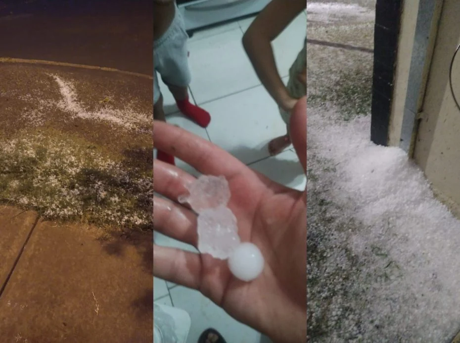 Tormenta de piedra y viento golpea la ciudad de San Luis