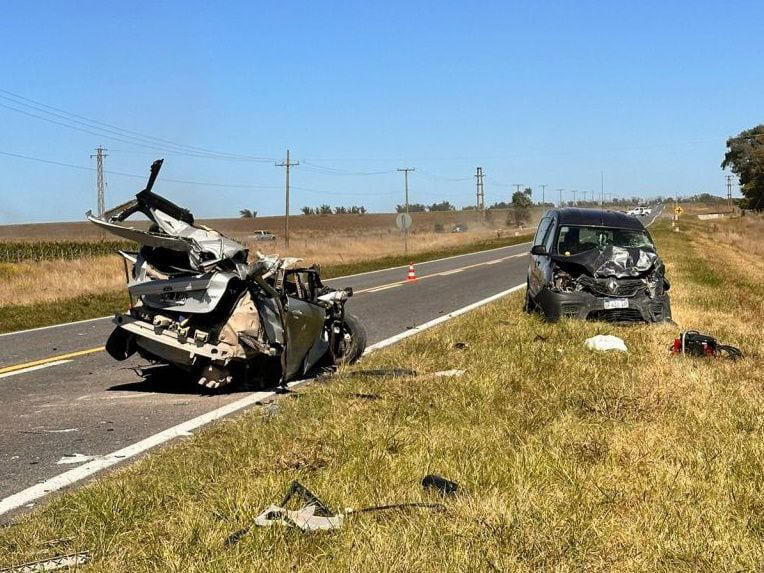 Trágico accidente en la Ruta 3 cerca de Cascallares; dos fallecidos