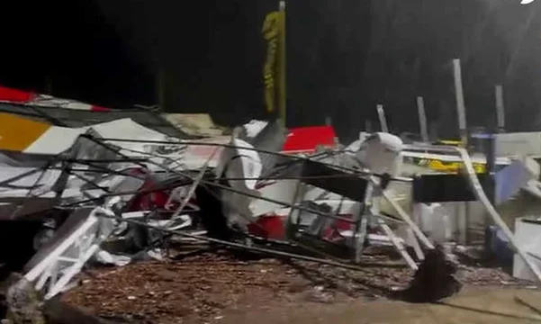 Fuertes vientos y granizo azotaron varias provincias argentinas