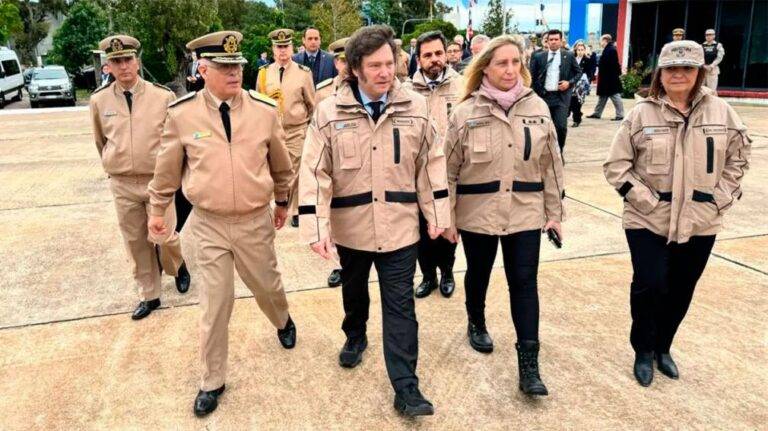 Dia histórico para el país: Milei recibió un Buque  de EE.UU