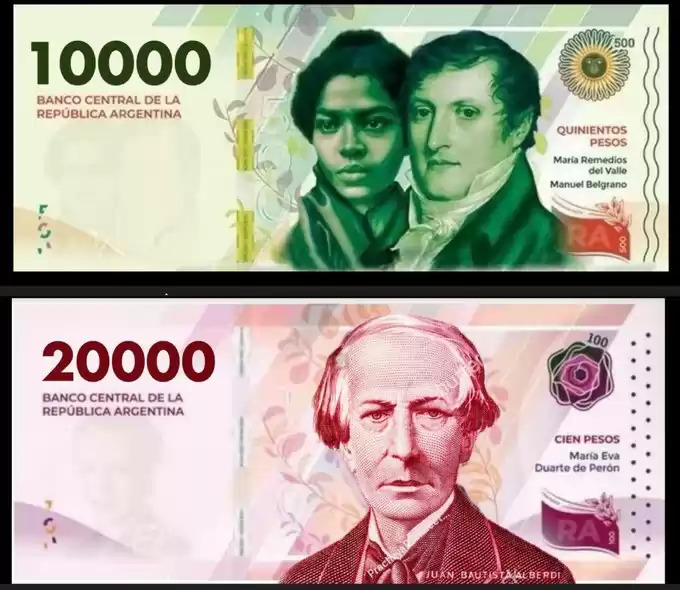 el billete de 20 mil pesos podría comenzar a circular a fines de octubre
