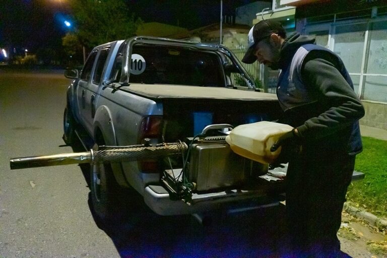 Lucha contra el dengue: intensifican fumigaciones en Villa Mercedes