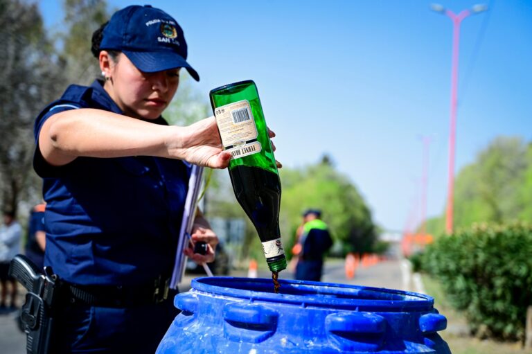 Casi 900 litros de alcohol secuestrados en El Trapiche durante el Día del Estudiante