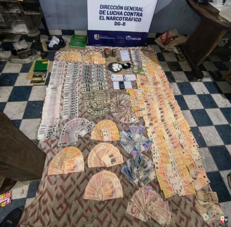 Villa de Merlo: la Policía incautó droga valuada en más de 5,6 millones de pesos