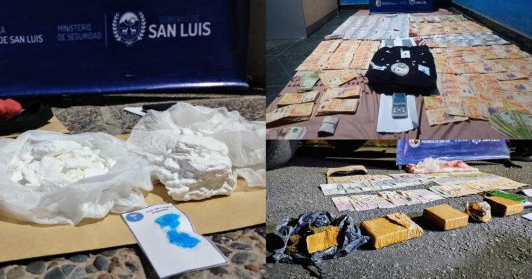 En la Provincia: Incautan droga valuada en casi $20 millones en operativos contra el narcotráfico