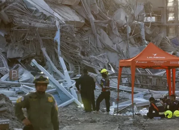 Sismo en Tailandia: Cayó un edificio en Bangkok y hay 3 muertos y decenas de desaparecidos