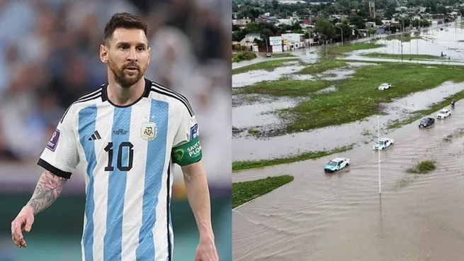 Lionel Messi envía un sentido mensaje a las víctimas del temporal en Bahía Blanca