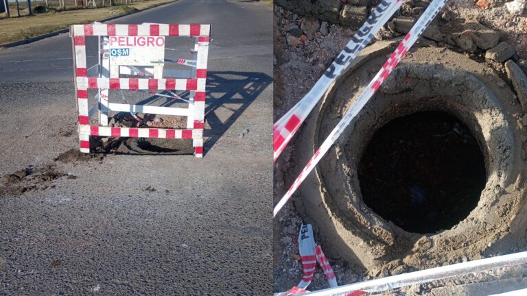 Robaron tapas de cloacas en “La Ribera”: un problema que se repite