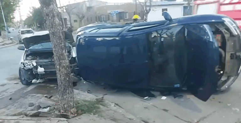 Accidente en Villa Mercedes: Hay cinco heridos, entre ellos dos menores