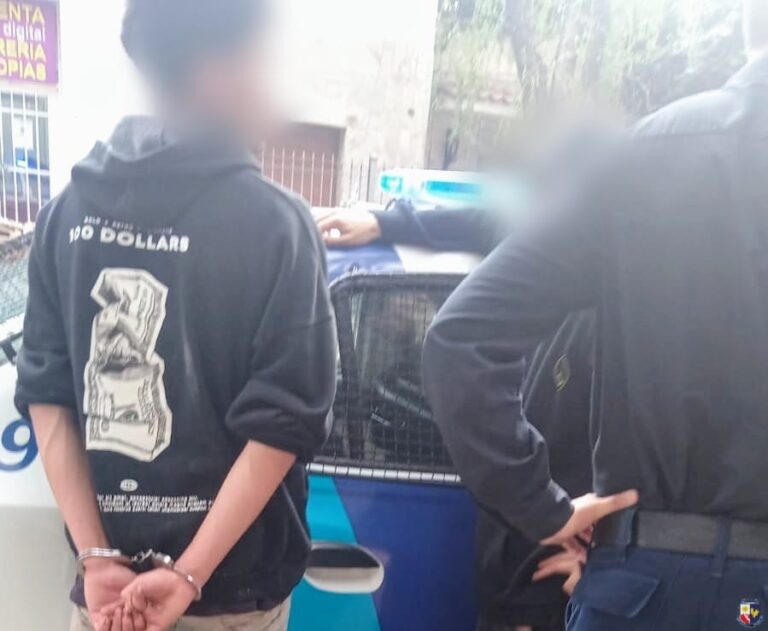 Detienen a tres jóvenes tras agredir a policías en Villa Mercedes