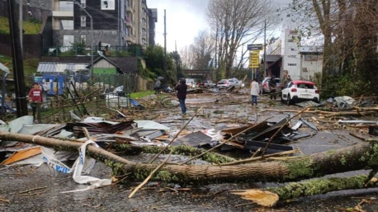 Un tornado causó destrozos en el sur de Chile