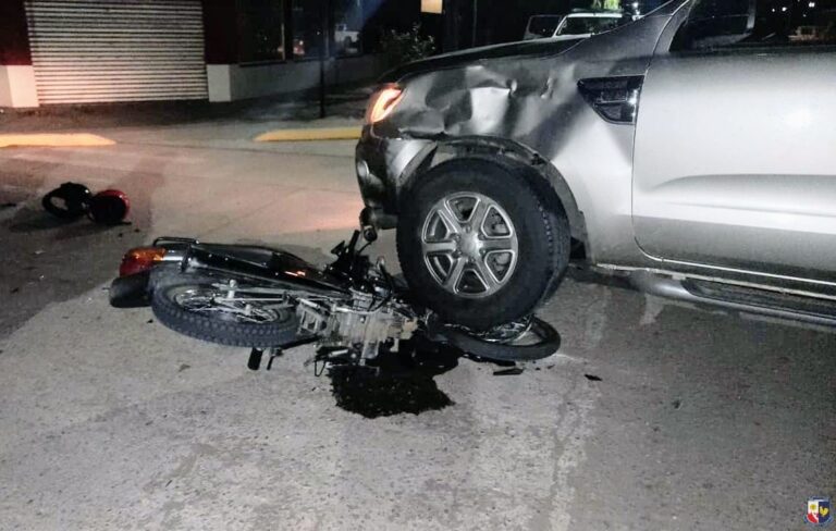 Choque en Buena Esperanza: un conductor dio positivo en el test de alcoholemia