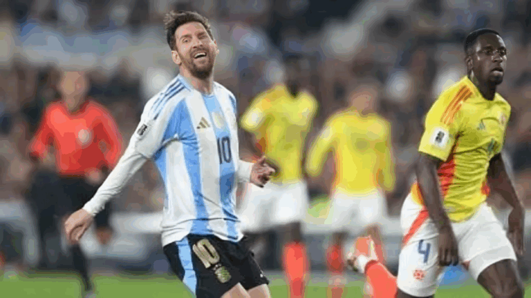 Argentina empató con Colombia en un partido caliente en el Monumental