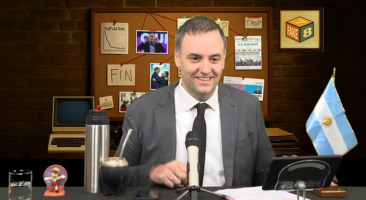 “Fake 7 8” El nuevo canal de streaming de Adorni recibe críticas por “indigencia intelectual”