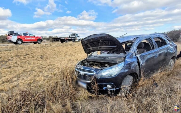 Un vuelco en la Autopista Saladillo dejó seis heridos