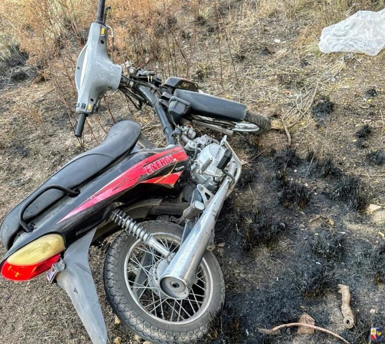 Villa Mercedes: hallan moto robada en un descampado