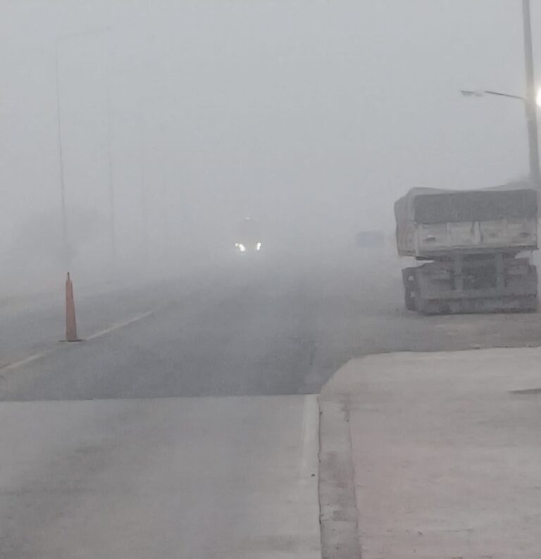 Niebla densa: piden máxima precaución en la Autopista de las Serranías Puntanas