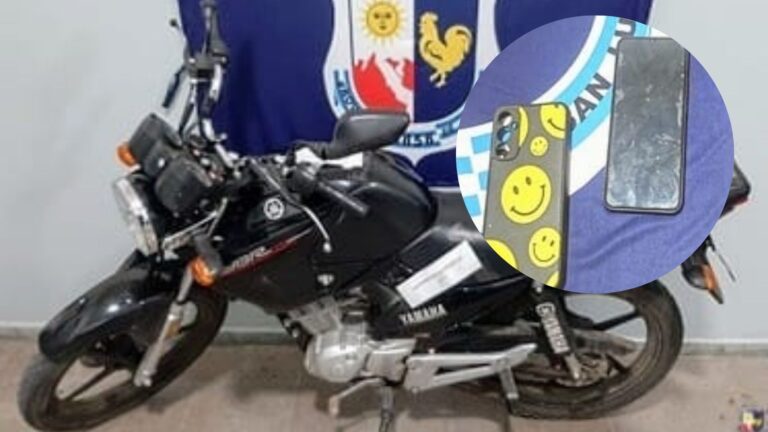 Villa Mercedes: recuperan moto y celular robados