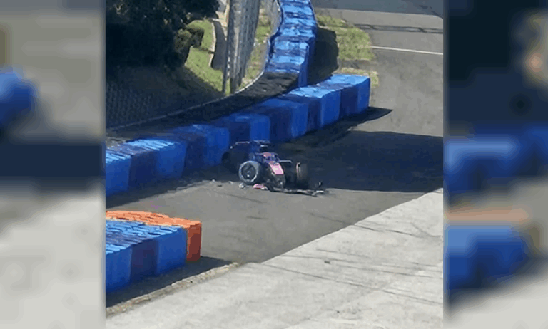 Franco Colapinto tuvo un accidente en Hungría, pero se encuentra fuera de peligro