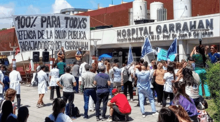 Paro en el Garrahan: trabajadores rechazan el aumento y endurecen la protesta