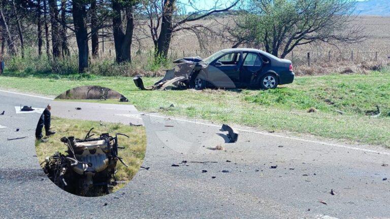 Accidente en El Trapiche: una conductora chocó mientras manipulaba su celular
