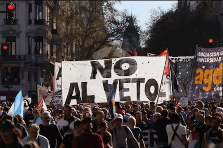 Marcha Federal: San Luis y Villa Mercedes contra los vetos a educación y salud