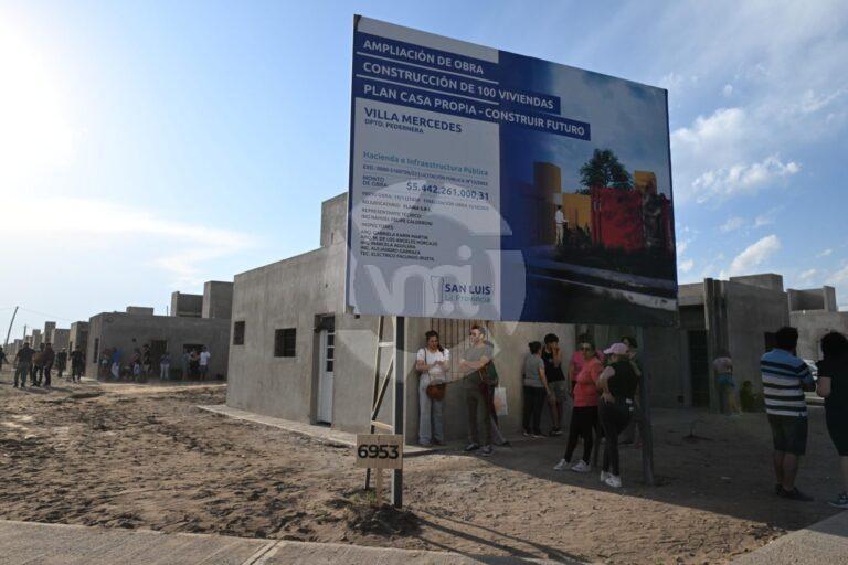 Entregarán viviendas en Villa Mercedes el 1° de noviembre, el 1° de diciembre y el 20 de diciembre