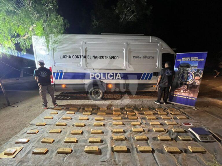 Golpe al narcotráfico en San Luis: incautan marihuana valuada en $379 millones