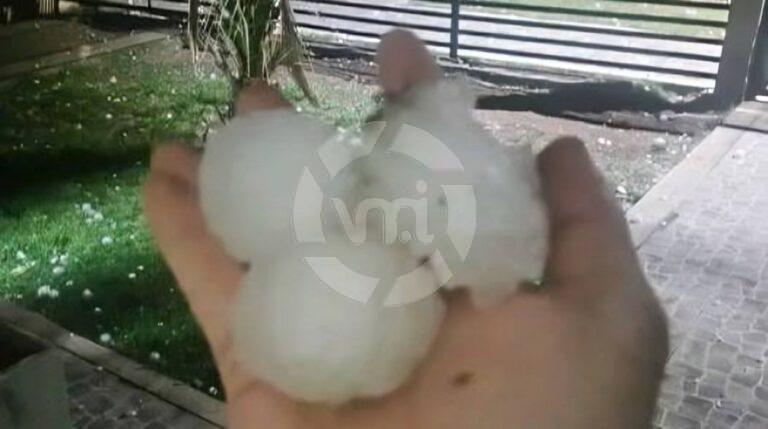 Granizo y viento azotaron algunas localidades de la provincia y el frío se queda hasta el martes