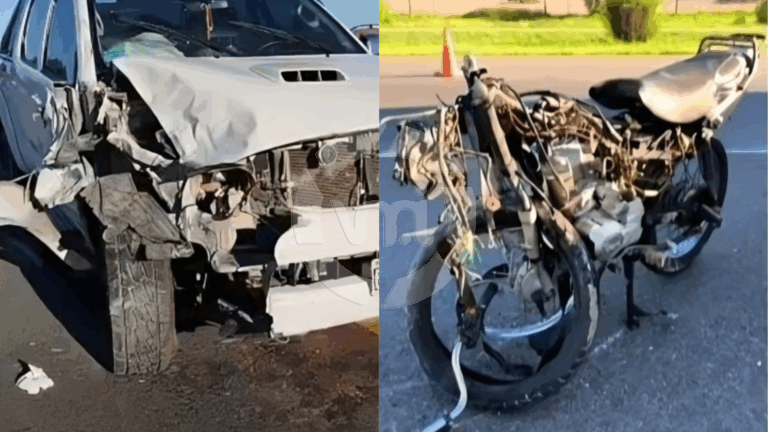 Fatal choque frontal en Villa Mercedes: murió un motociclista