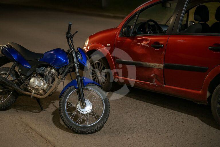 Villa Mercedes: un motociclista resultó herido en un choque en barrio ATE 2