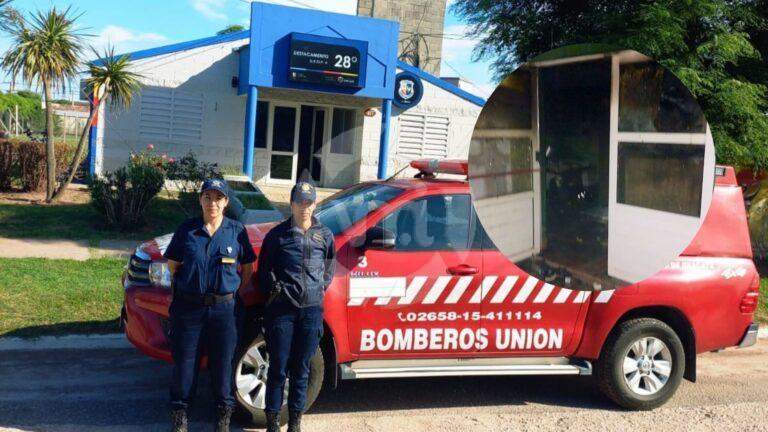 Incendio y robo en el cuartel de Unión: investigan a un bombero suspendido