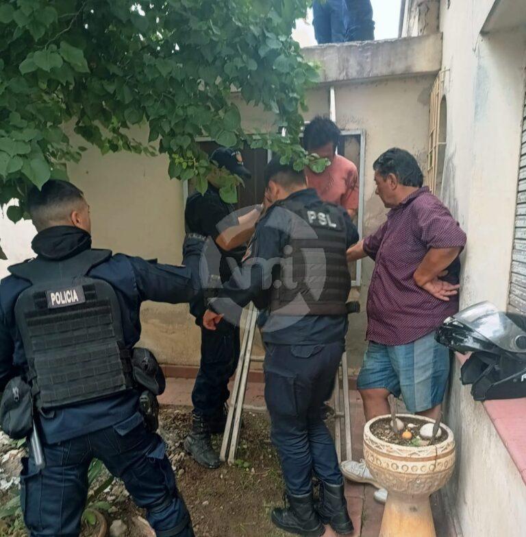 Intentó huir por los techos y terminó detenido