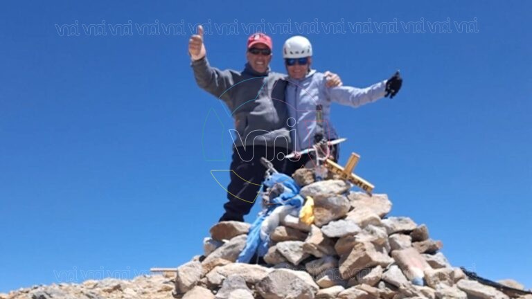 Una villamercedina y un puntano en lo más alto: hicieron cumbre en Domuyo