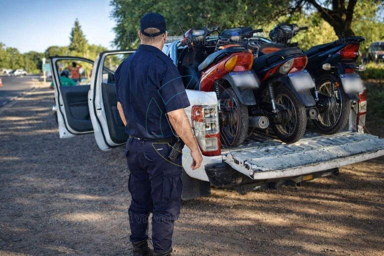 Secuestraron motos por maniobras peligrosas en un opertivo en la ex Ruta 7