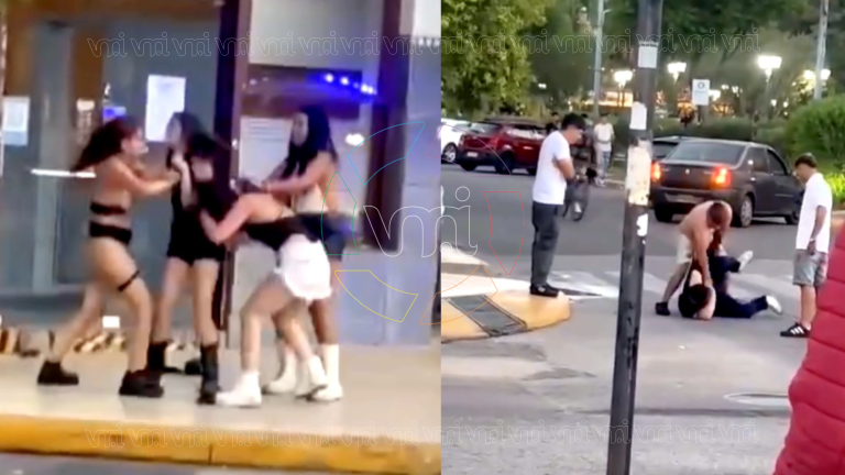Violencia extrema en el centro de San Luis: pelea masiva y disturbios en Pringles y San Martín