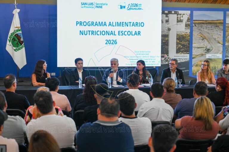 San Luis ratifica el PANE 2026: Claudio Poggi confirmó la continuidad del programa alimentario escolar