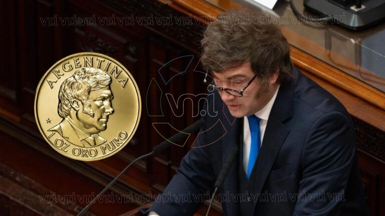 Revelan plan para lanzar monedas de oro con la imagen de Javier Milei