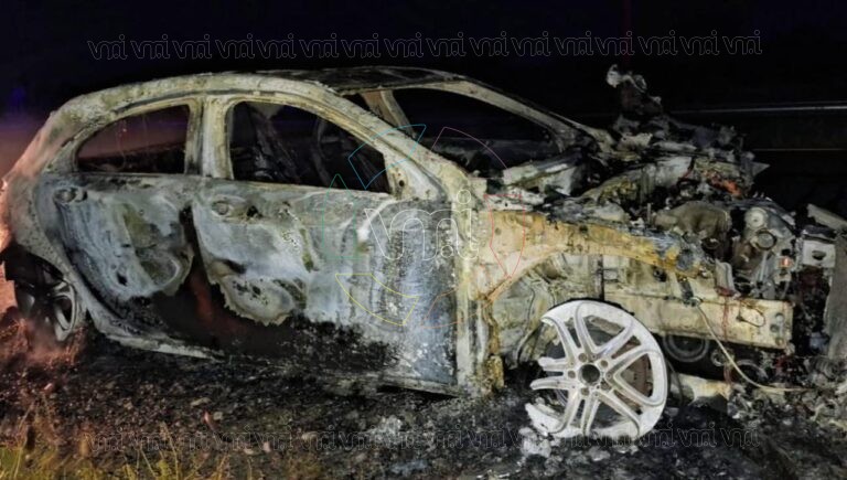 San Luis: un automóvil se incendió en la Ruta Pescadores durante la madrugada