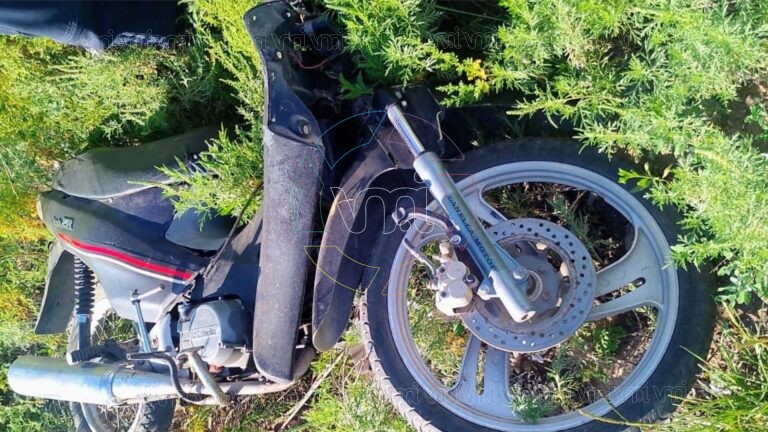 Villa Mercedes: encontraron entre las malezas una motocicleta robada en el barrio Jardín del Sur