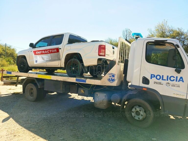 Villa Mercedes: retienen una camioneta por negarse a alcoholemia y secuestran elementos de pesca en un control vial