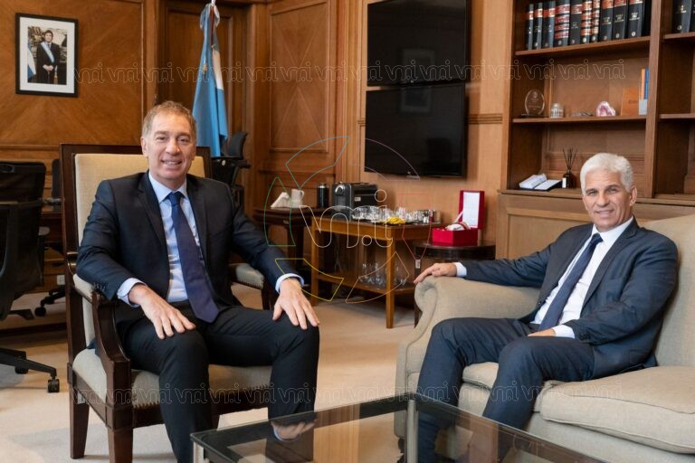 Claudio Poggi se reunió con Diego Santilli en Casa Rosada y avanzan gestiones por la Ruta Nacional 7