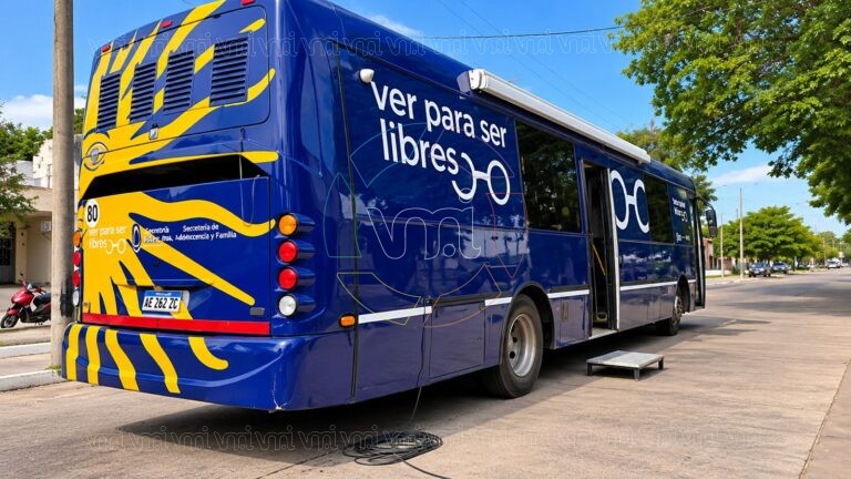 Colectivo Oftalmológico en Villa Mercedes: controles visuales gratuitos para niños y adolescentes en distintos barrios