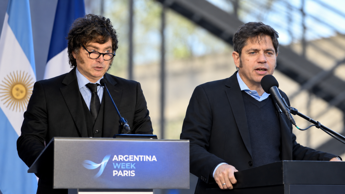 Javier Milei y Axel Kicillof