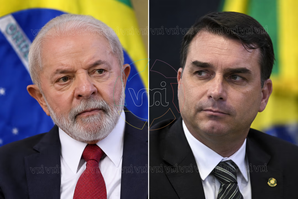 Luis Inacio “Lula” da Silva y Flavio Bolsonaro.