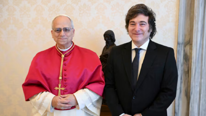 Papa León - Javier Milei